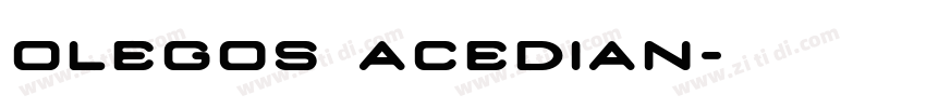 olegos acedian字体转换